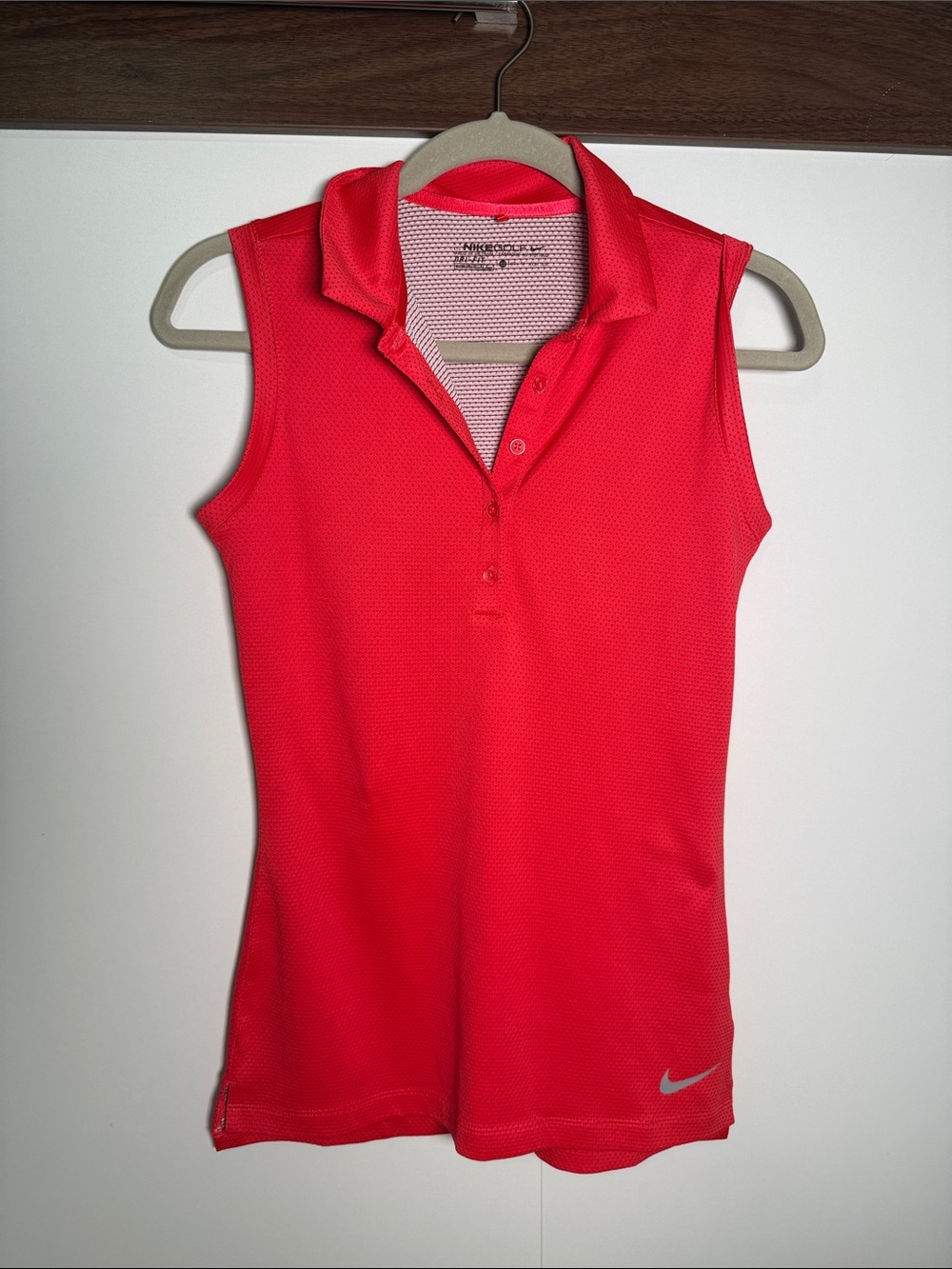 Nike Sleeveless Polo Tank Top - Red